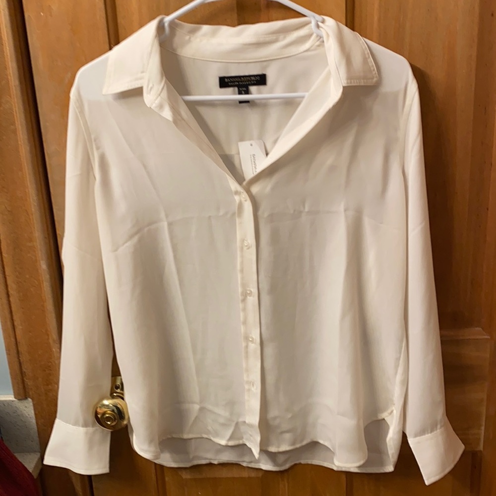 White Button Down Blouse